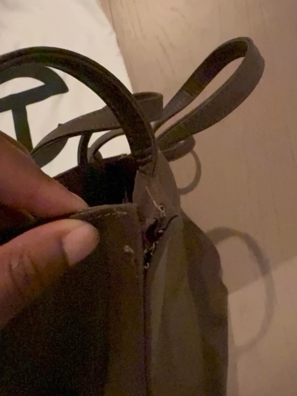 Telfar Chocolate Brown Logo Leather Tote